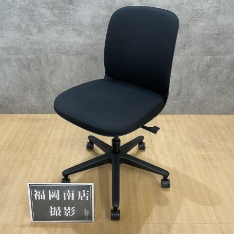 オフィスチェア黒　未使用品　肘掛けあり　送料込み オフィスチェア DCM-FSZ001 BK DCM オフィスチェア 肘なし