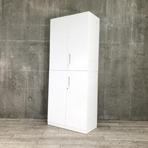 上下ともに両開き書庫　コクヨ　エディア　ハイキャビネット　シリンダー錠　鍵付き　　A4×6段分の収納力でオフィス内の書類を整理整頓　【愛知・名古屋・豊田・静岡・浜松】