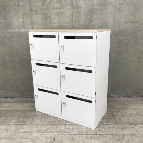 【中古】エルレージ 5-856-0542 ウチダ（UCHIDA) 6人用パーソナルロッカー