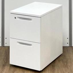 【関西倉庫在庫】　【50台大量入荷】コクヨ製　iSシリーズ　2段ワゴン　デスクインワゴン　H610mm　ホワイト　シリンダー錠　オフィスバスターズ　梅田本店