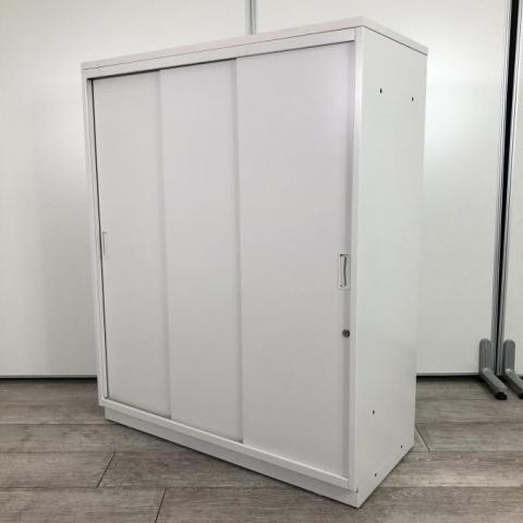 【中古】シンライン HTS-109RS-W9 イトーキ（ITOKI） ローキャビネット／引き違い