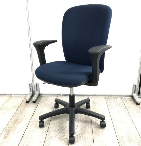 【中古】リエットR KT-330PG-T1 イトーキ（ITOKI） 肘付ハイバックチェア