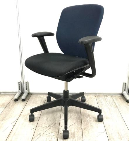 【中古】プラオチェア KE-249GS-T1T1B2 イトーキ（ITOKI） 肘付ローバックチェア