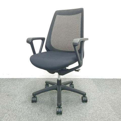 【中古】ノナ KZ-330JB-T1T1 イトーキ（ITOKI） 肘付ローバックチェア