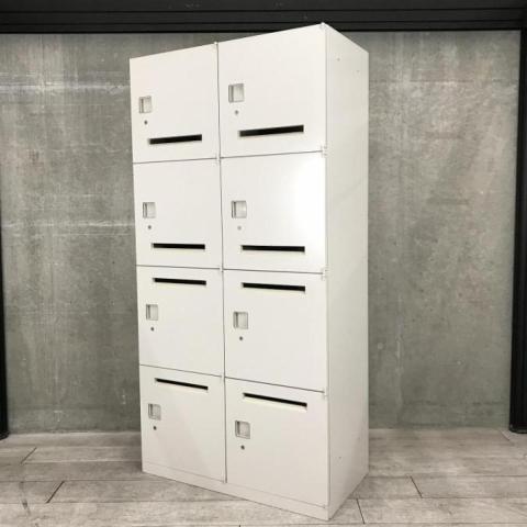 【中古】レクトラインロッカー 4BM13X Z13 オカムラ（okamura） 8人用パーソナルロッカー