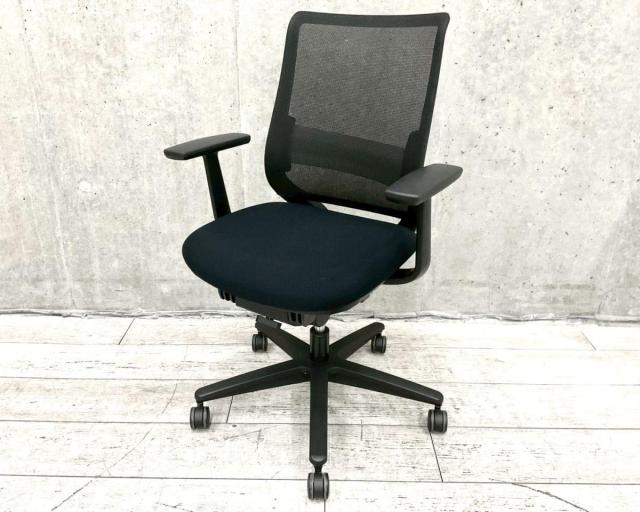 【たのめる便】KOKUYO Mitraミトラ チェア　肘付き★ブルー★ 中古｜コクヨ｜ミトラ （Mitra）｜オフィスチェア・OA