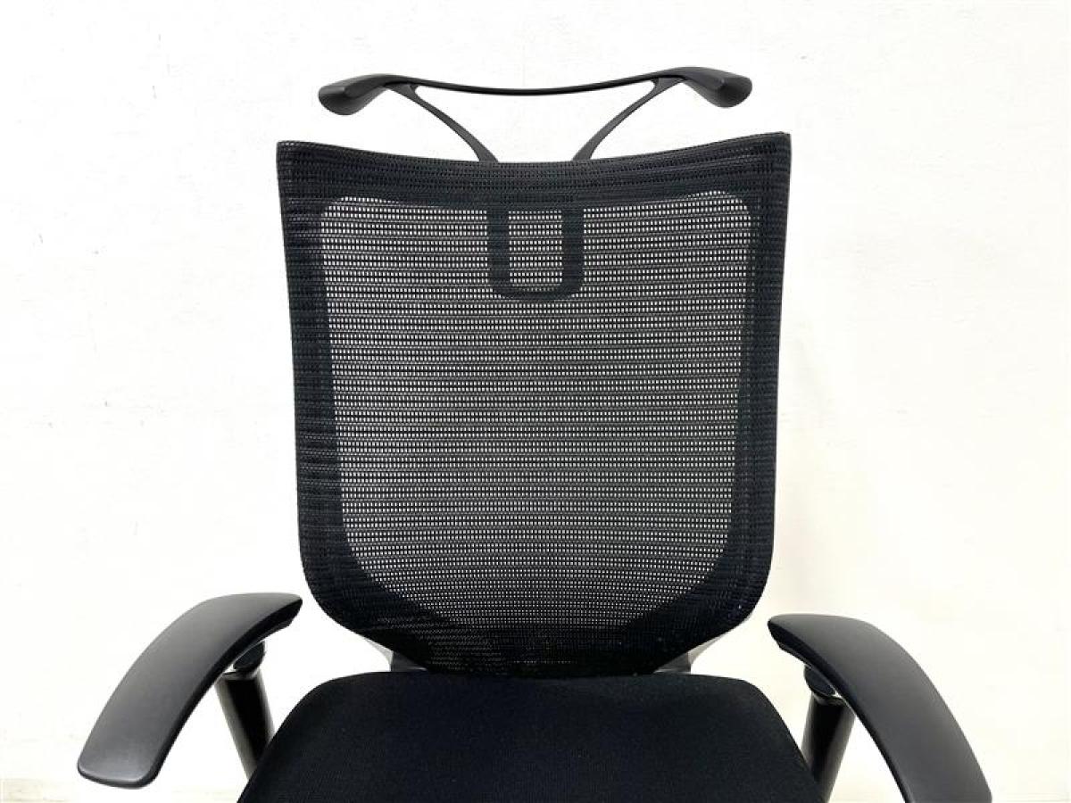 中古】バロンメッシュチェア オカムラ/okamura 肘付ハイバック