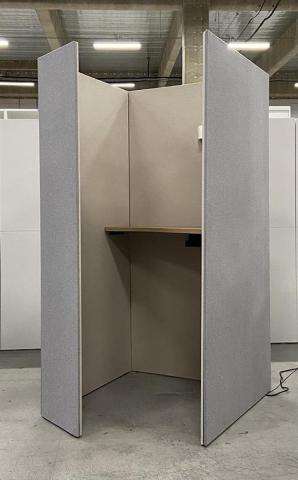 【中古】ドレープ 4WAVAP MX60 オカムラ（okamura） 集中ワークブース