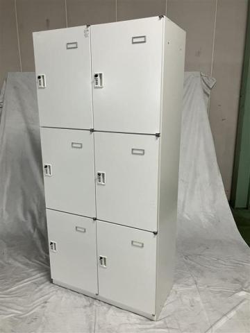 【中古】シンラインロッカー HCN-189HSR-W イトーキ（ITOKI） 6人用パーソナルロッカー