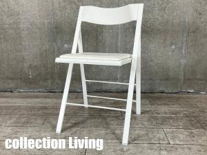 arrmet/アーメット　Pocket/ポケットチェア　フォールディングチェア/折り畳みチェア　シートパッド付　ホワイト