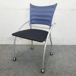 【16脚大量入荷】【ロット入荷】【2025.09.25入荷予定】｜ミーティングチェア｜ネスティング｜ブルー｜イトーキ　プリエ2　ブルー　オフィスバスターズ　梅田本店
