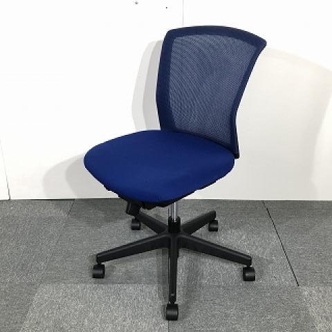 【中古】バリシア  コクヨ（KOKUYO） 肘無ローバックチェア