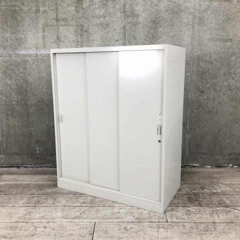 【中古】レクトライン 4B453Y Z13 オカムラ（okamura） ローキャビネット／引き違い