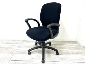 【定価約4万円】【スタンダードな上下昇降、リクライニングロック付チェア！】■ジョインテックス製/ ZC-02　■サークル肘　■ブラック