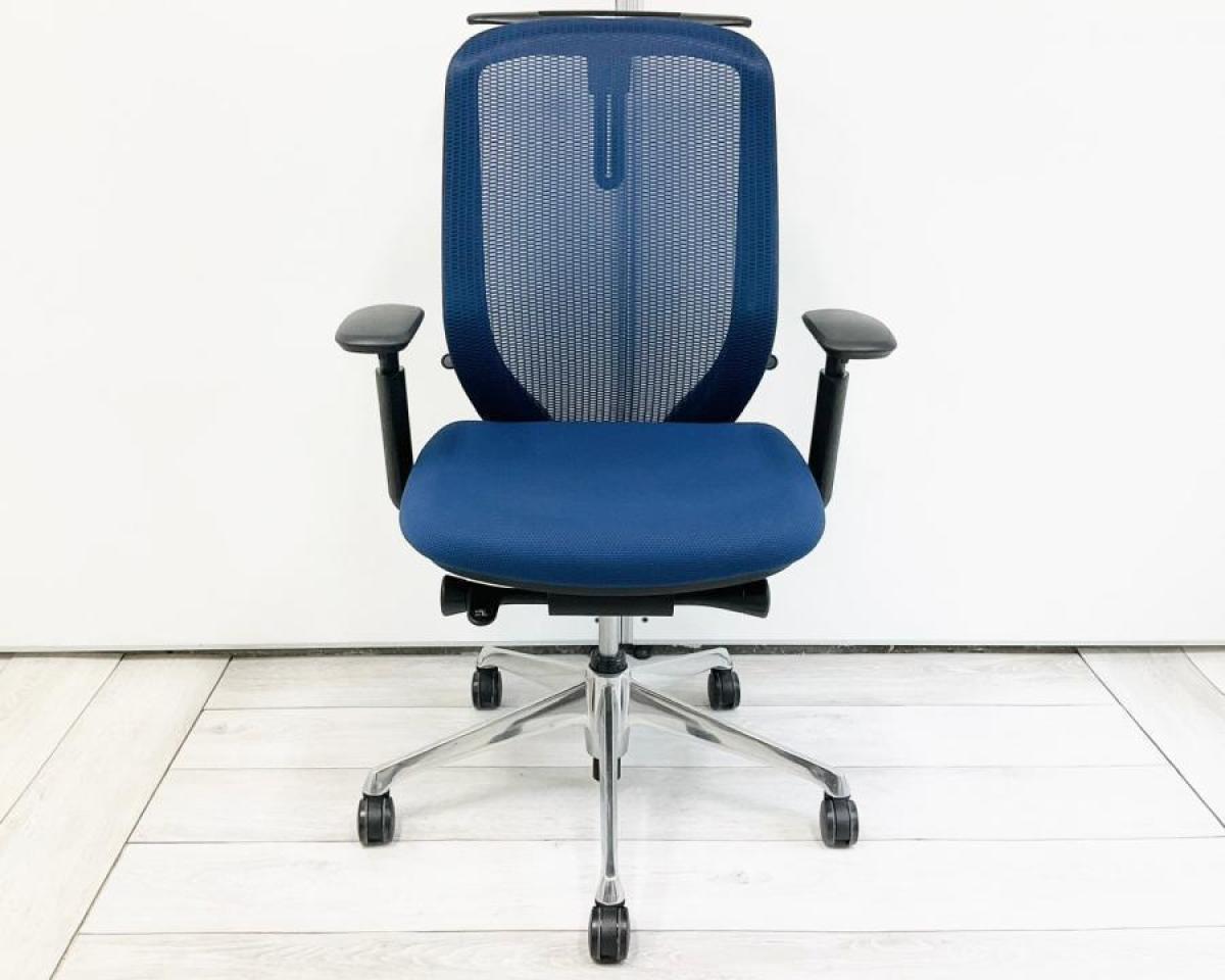 中古】シルフィーメッシュ オカムラ/okamura 肘付ハイバック