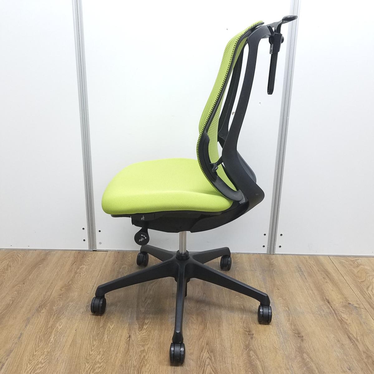 中古】シルフィーメッシュ オカムラ/okamura 肘無ハイバックチェア