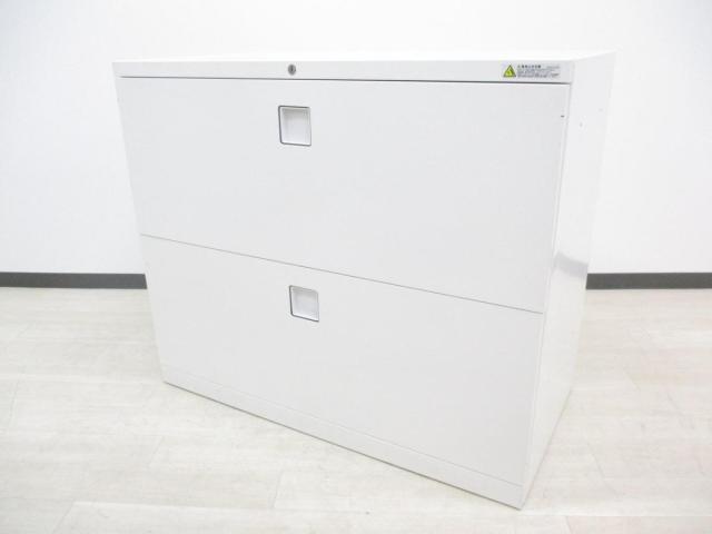 【中古】レクトライン  オカムラ（okamura） ローキャビネット／ラテラル