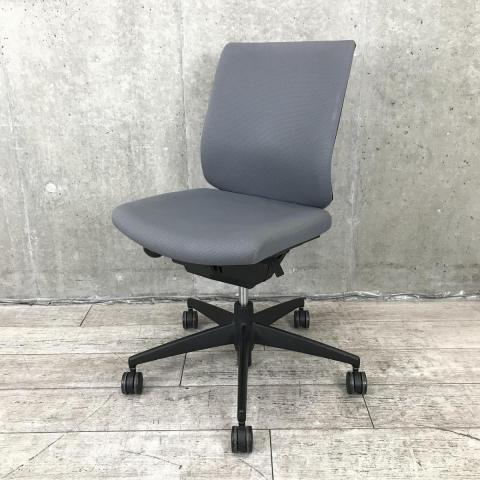 【在庫入替セール品】【ロングセラー商品！納得の座り心地！魔法のように売れ続けている定番のオフィスチェア！】■コクヨ（KOKUYO）製　ウィザード（wizard）チェア　肘無し　ローバック　■スレートグレー×ブラックシェル【弊社使用欄：A01004476】【KN】