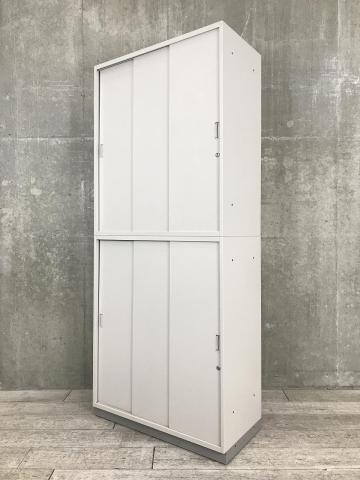 【中古】シンライン HTM-109RS-WE イトーキ（ITOKI） ハイキャビネット／引き違い＋引き違い