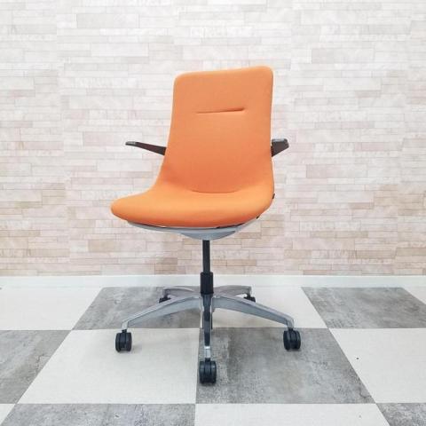 【中古】モーブ  イトーキ（ITOKI） ミーティングチェア