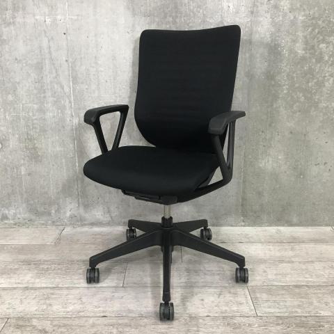 【中古】エピオスチェア KE-450GB-T1T1T1 イトーキ（ITOKI） 肘付ハイバックチェア