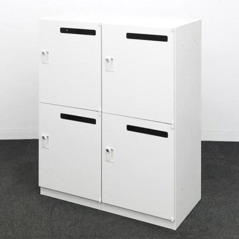 【中古】HSパーソナル 5-821-7002 ウチダ（UCHIDA) 4人用パーソナルロッカー