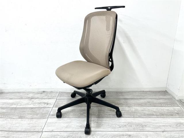 bm　オカムラ　シルフィーチェア　前傾機能　ハイバック　メッシュタイプ　中古 中古】シルフィー オカムラ/okamura 肘付ハイバックチェア