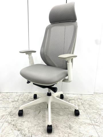 bm　オカムラ　シルフィーチェア　前傾機能　ハイバック　メッシュタイプ　中古 中古】シルフィー オカムラ/okamura 肘付ハイバックチェア