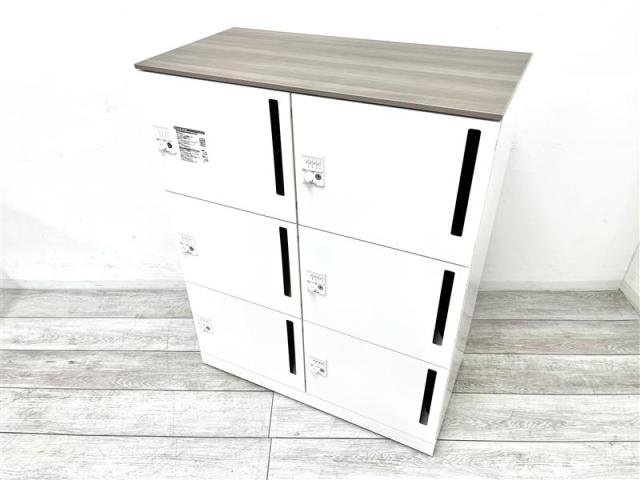 【中古】ピクスライン  オカムラ（okamura） 6人用パーソナルロッカー