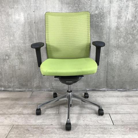 【中古】コーラルメッシュ CQ81BR-FSH5 オカムラ（okamura） 肘付ミドルバックチェア