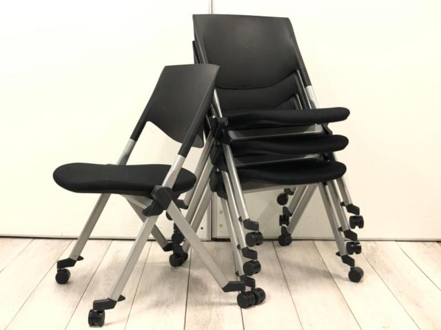 オカムラ デスクチェア黒スタッキングチェア CZ57ZX P676 |オカムラ Duke（デューク） エクストラハイバック