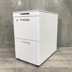 【大人気のコクヨ製GT３段ワゴン入荷！A4書類が2段で収納可能！】■コクヨ（KOKUYO）　GTワゴンシリーズ　3段ワゴン フリアドワゴン　W390×D500×H650㎜　■シリンダー錠　■ホワイト
