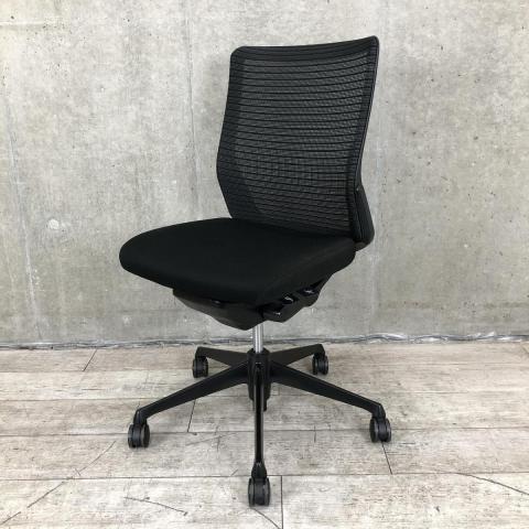 【中古】コーラルチェア  オカムラ（okamura） 肘無ミドルバックチェア