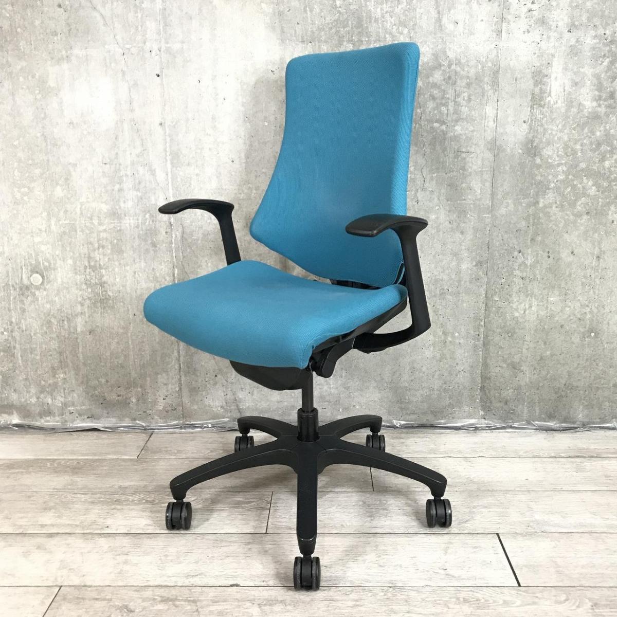 中古】エフクロス KF-330GS-T1A3 イトーキ/ITOKI 肘付ハイバックチェア 