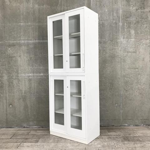 【中古】エディア BWUH-HGU258SAW　BWUH-HGD258SAW コクヨ（KOKUYO） ハイキャビネット／引き違い＋引き違い