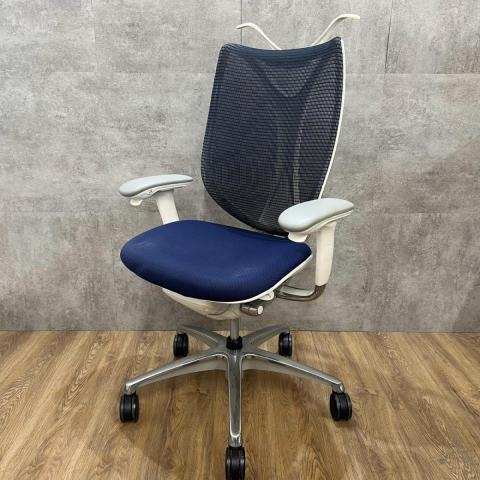 【中古】サブリナ  オカムラ（okamura） 肘付ハイバックチェア
