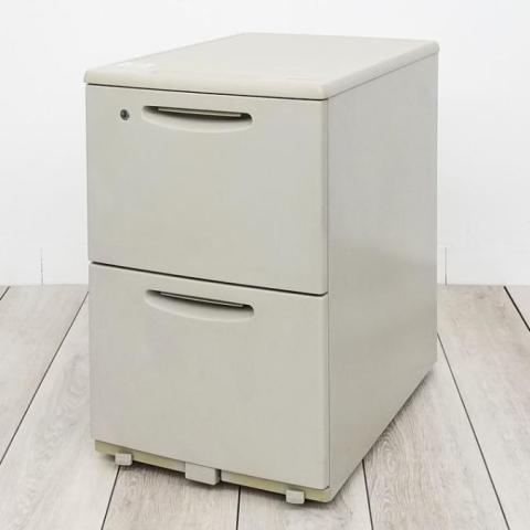 【中古】SD  オカムラ（okamura） ワゴン2段