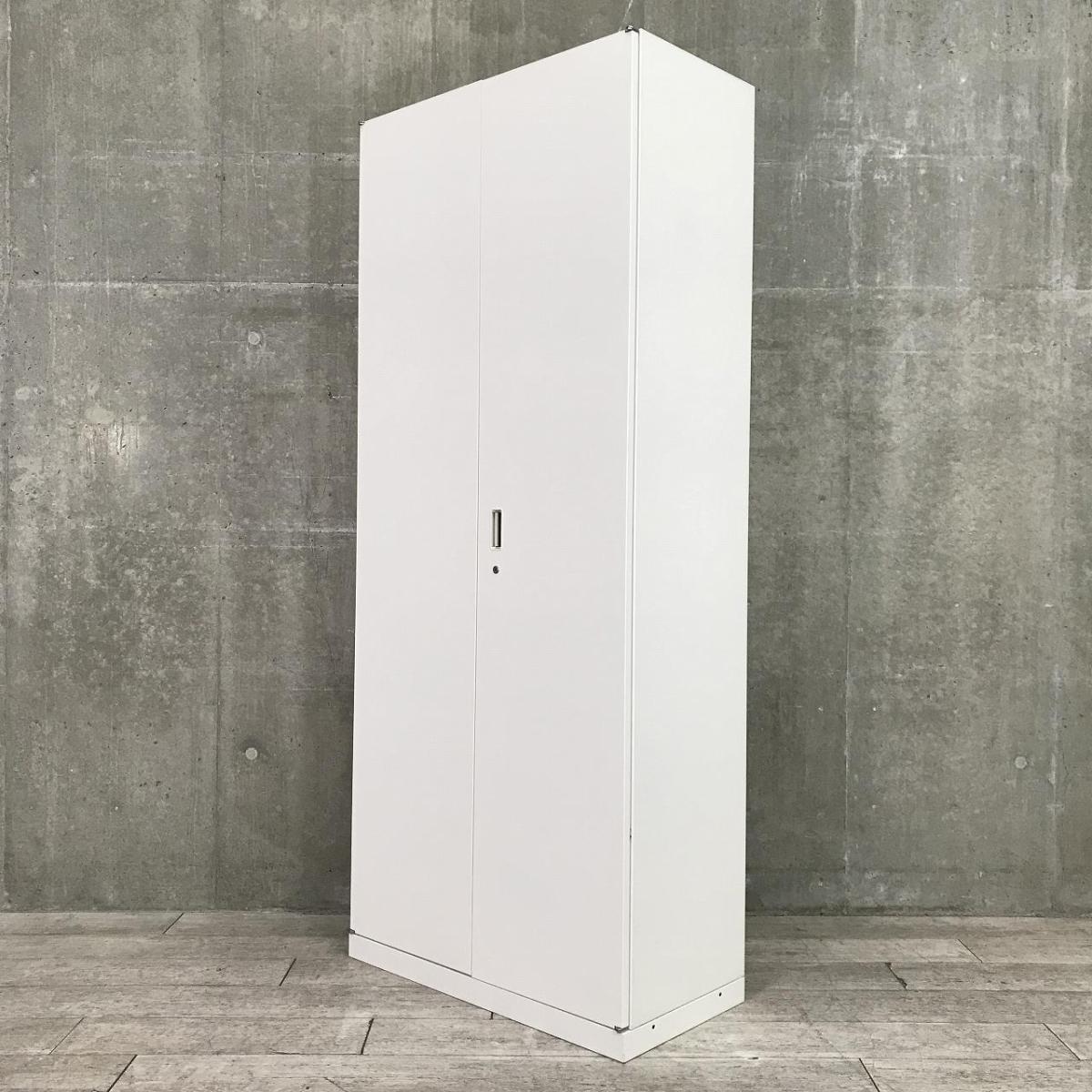 【書類やファイルを多く扱う企業のお客様にオススメ！】■イトーキ（ITOKI）製　シンラインシリーズ　ハイキャビネット/両開き　H2150㎜　■シリンダー錠　■ホワイト
                        シンライン
                                    中古
            