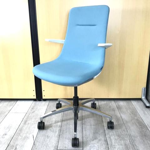 【中古】モーブ KF-615GB-Z9W9S4 イトーキ（ITOKI） 肘付ローバックチェア