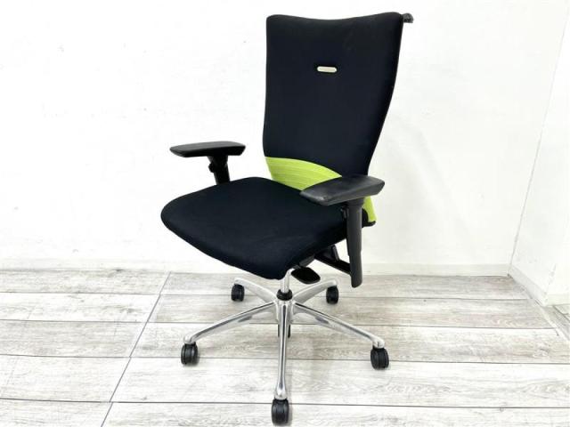 【中古】フィーゴチェア CJ96BR-FAM6 オカムラ（okamura） 肘付ハイバックチェア