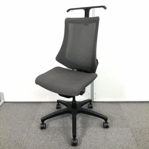 【中古】エフメッシュ KG-170JBH-T1W2 イトーキ（ITOKI） 肘無ハイバックチェア