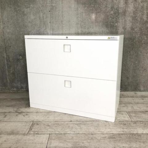 【中古】レクトライン 4BG1ZC ZA75 オカムラ（okamura） ローキャビネット／ラテラル