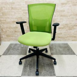 【在庫入替セール品!】【メッシュチェア】イトーキ製　サリダ　グリーン 肘付ローバック 通気性の良いメッシュ背もたれ！【K10】