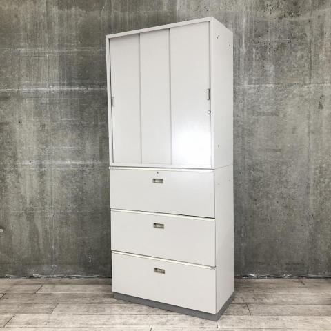 【中古】シンライン HTM-109RS-WE/HTM-109AAS-WE イトーキ（ITOKI） ハイキャビネット／その他