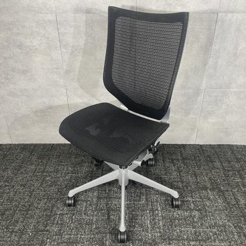 【中古】バロンメッシュチェア  オカムラ（okamura） 肘無ハイバックチェア