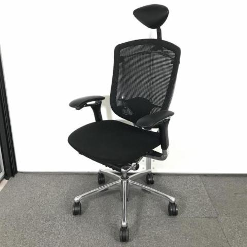 【中古】コンテッサチェア CM32AB　FBF1 オカムラ（okamura） 肘付ハイバックチェア