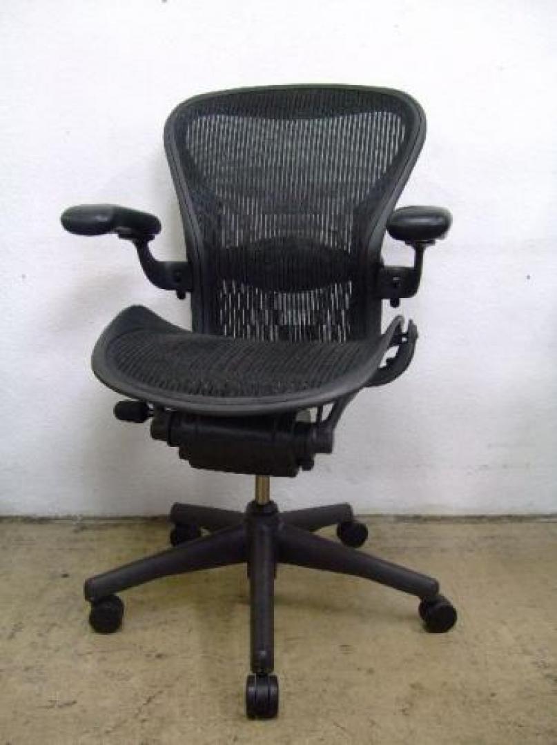 中古】アーロンチェア Herman Miller/ハーマンミラー 肘付ハイバック