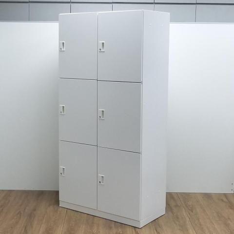 【中古】エディアロッカー BWUH-RN62X79SAW コクヨ（KOKUYO） 6人用パーソナルロッカー