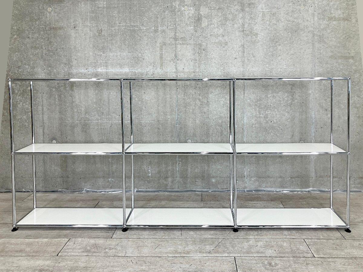 再入荷！正規品ほぼ未使用■USMハラー■キャビネットシェルフ　2列2段　ブラック 美品□USM/ハラーシステム□キャビネットシェルフ 2列2段