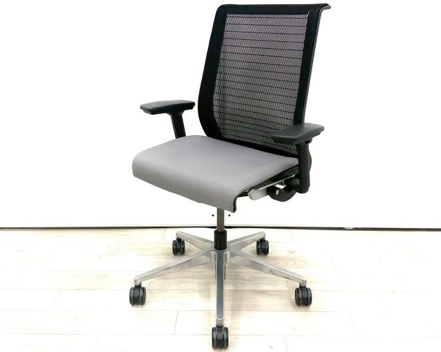 【中古】シンクチェア（2014年以前モデル）  Steelcase（スチールケース） 肘付ハイバックチェア